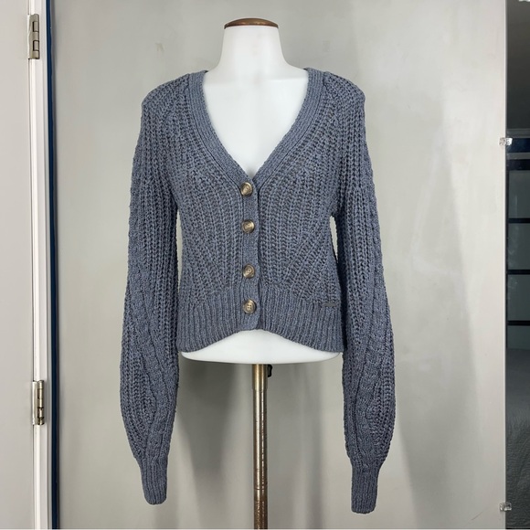 Abercrombie & Fitch Sweaters - Abercrombie and Fitch Cozy Knit
Sweater Cardigan Blue Color.